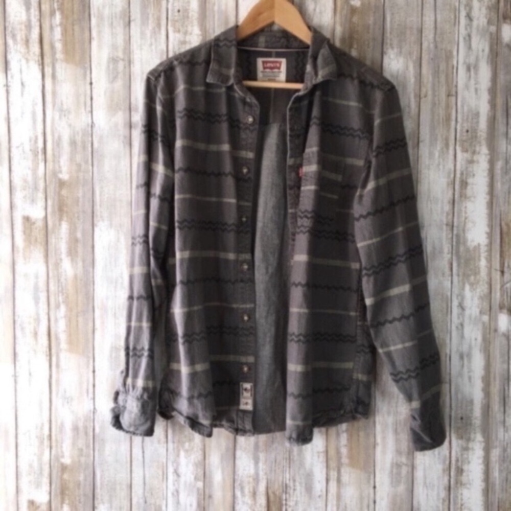 Levi's Grey Button Shirt Jacket